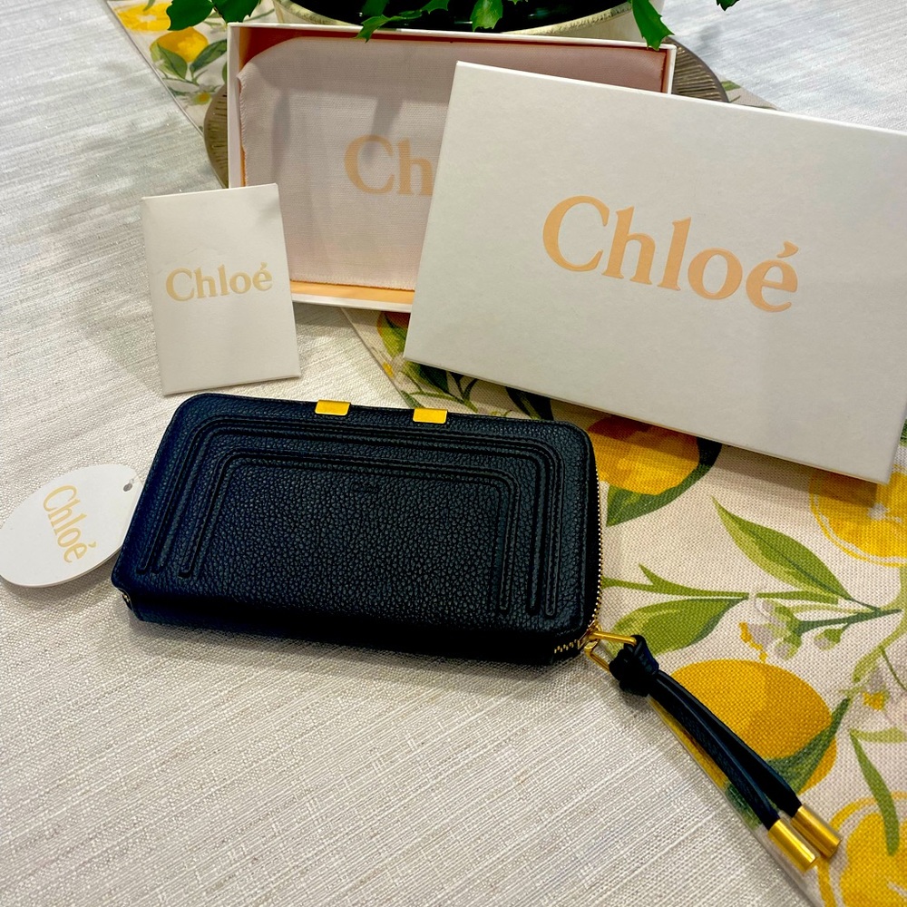 NWT Chloé Marcie Long Zip Wallet